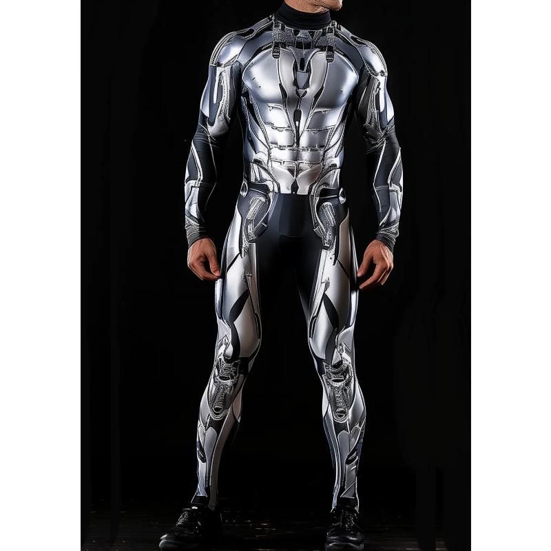 3D digitální tisk Kostýmy pro jevištní vystoupení Dospělí Halloweenské akce Karnevalová tématická párty Cosplay oblečení Hra na předstírání Kombinéza oblečení prodej