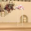 Golden Wedding Arch Stand with Iron Base, Elegant Floral Display Stand for Wedding Decor, Gold Flower Stand for Centerpieces