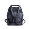 Johnature Vintage Natural Cow Leather Women Backpack Travel Bag Large Capacity Handmade Embossed Female Shoulder Bags
