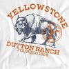 Yellowstone Unisex Adult Dutton Ranch Buffalo T-Shirt
