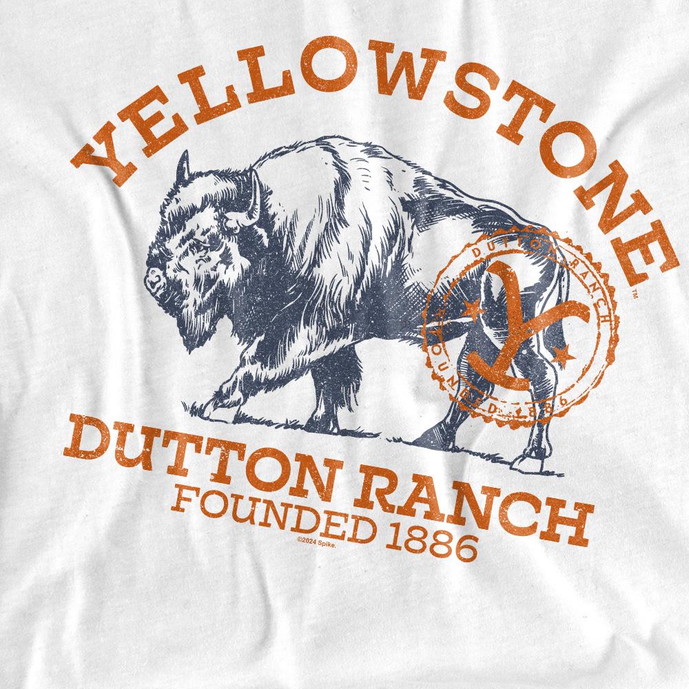 Yellowstone Unisex Adult Dutton Ranch Buffalo T-Shirt