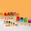 Children's Wooden Ice Cream and Lollipop Play Set for Role-Playing and Logical Thinking
