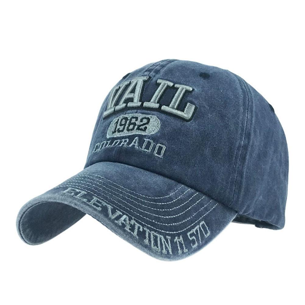 Unisex Fashion Casual Baseball Cap Casquette Embroidery VAIL 1962 Hat Outdoor Sunhat