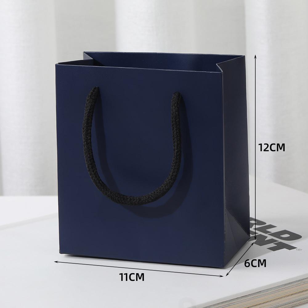 Elegant Solid Color Jewelry Gift Bag - Thickened Festival Handbag for Exquisite Jewelry Storage