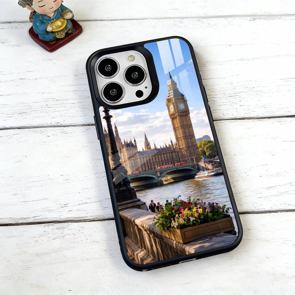 London Bus England Big Ben Phone Case For iPhone17,16,15,14,13,12,11 Plus,Pro Magnetic For Magsafe Wireless Charging