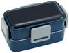 Skater Bento Midnight Fluffy Large Made In Box, Blue, 850ml, Antibacterial, Serving, Two-Tier, Capacity, Men's, Japan, PFLW9AG-A