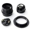 UTC E27 Bulb Holder Screw Type, Black, Lamp Shade Holder with Rings Pack of 2