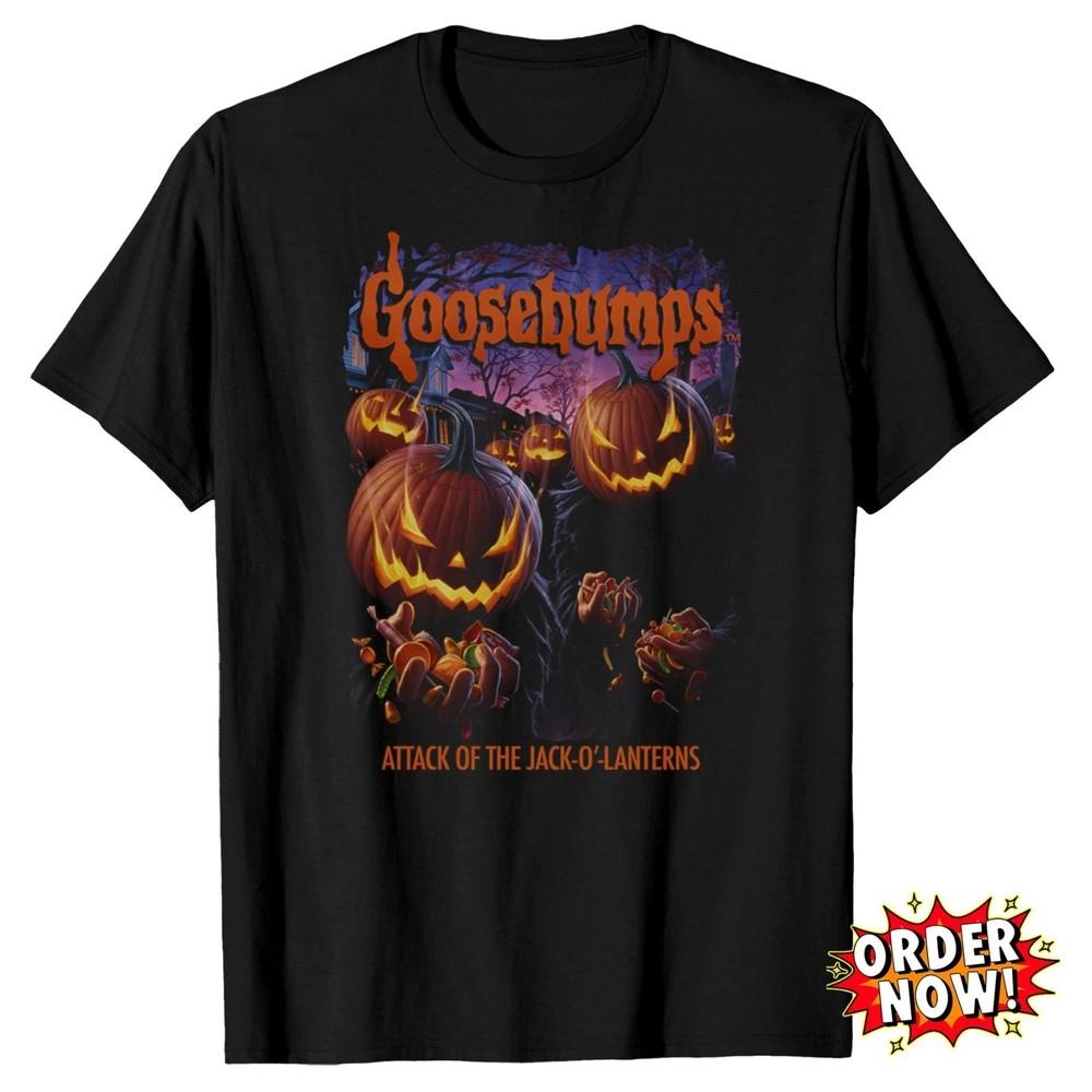

Attack of the Jack-O -Lanter wbr/ ns Goosebumps T-Shirt Halloween Fan Favorite 4XL