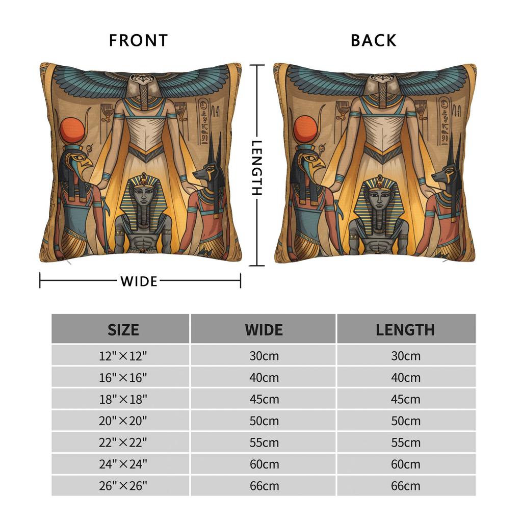Ancient Egyptian Mysterious Pillow Case Design Pillow Cover Retro Trendy Pillowcases For Sofa Car Home Decor