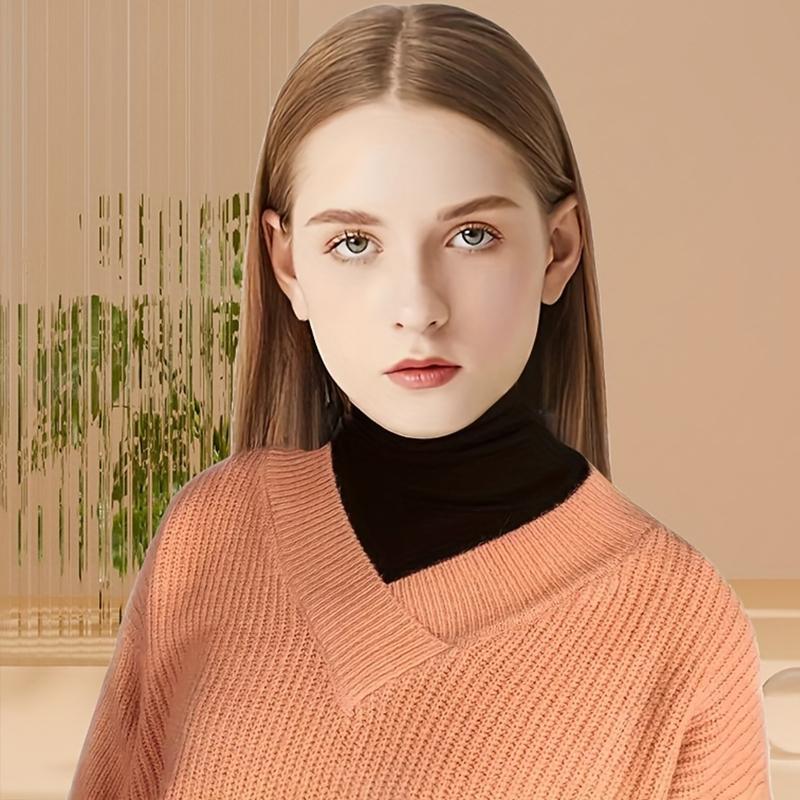 1PC Neck Protection Innerwear Fake Collar Soft High Collar Decorative Collar Scarf Cover Skin-friendly German Velvet Warm