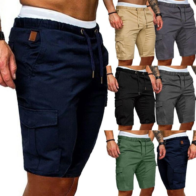 Men Shorts Summer Gym Sport Running Workout Cargo Pants Jogger Trousers Training