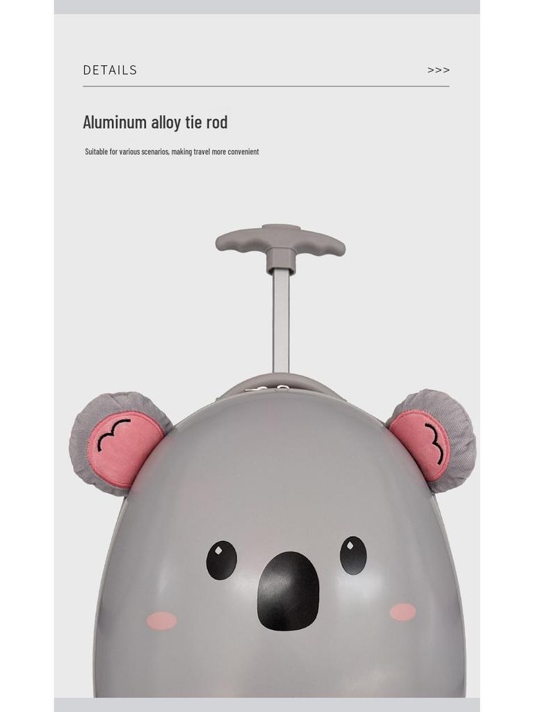 Children's 16" Eggshell Cartoon Trolley Suitcase