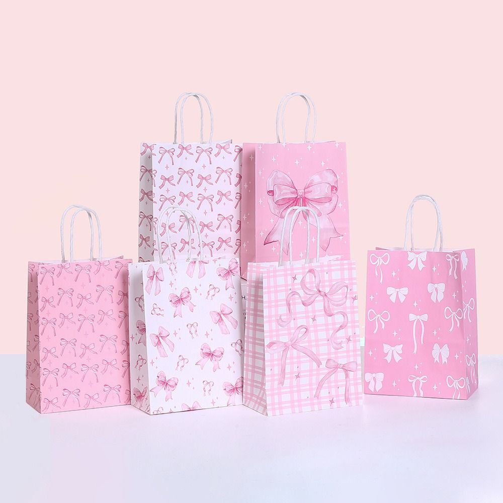12Pcs Sweet Gift Packing Bag Paper Party Favor Bags Party Supplies Present Wrap Bag  Celebration