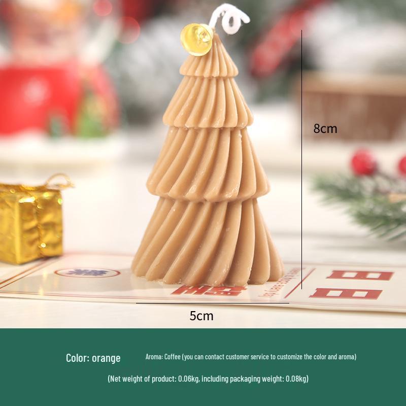 Christmas Spiral Scented Candle: Creative Home Décor & Photography Prop Souvenir