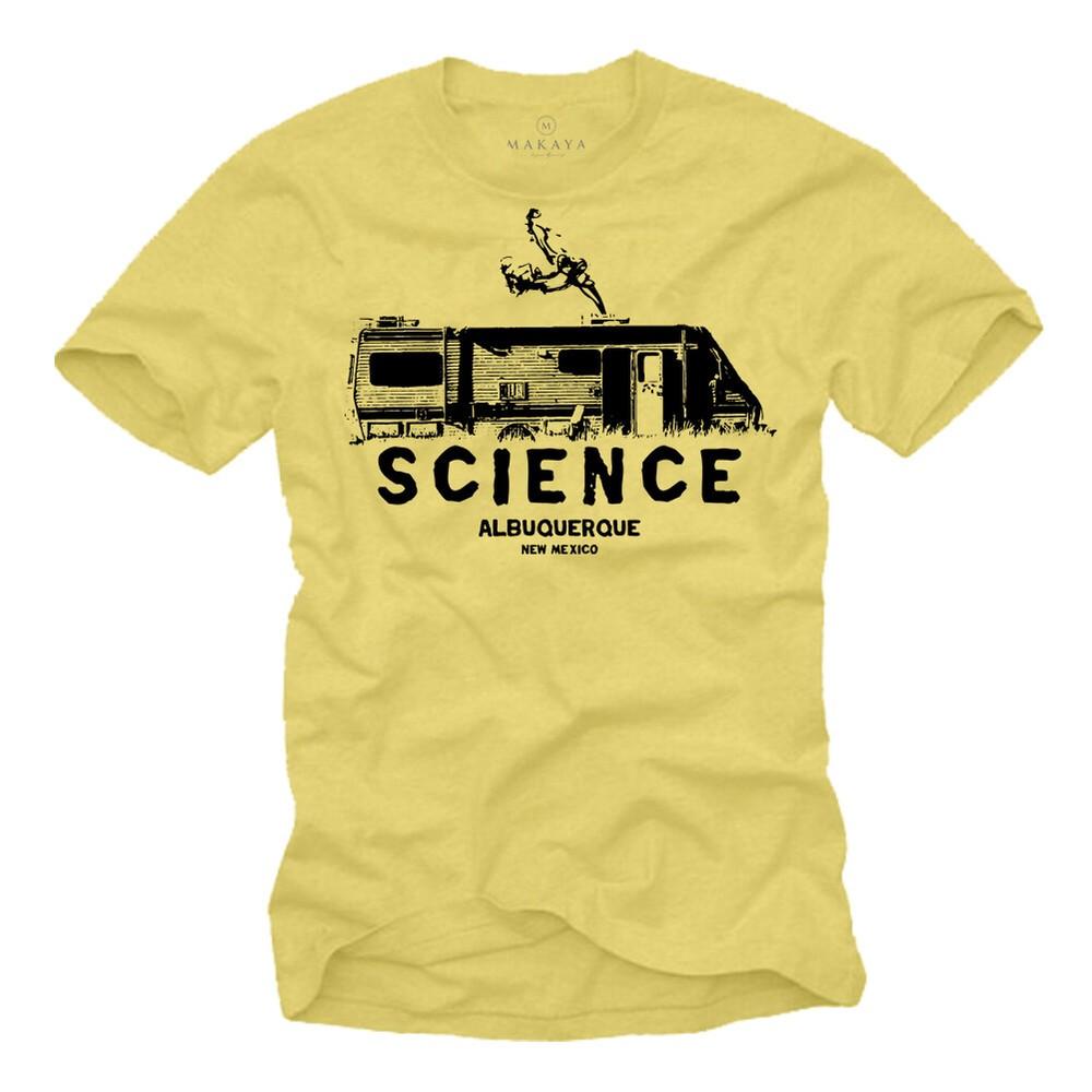

Science Men s Camper Walter Jesse Pinkman Los Pollos Breaking Bad Dope T-Shirt 2XL