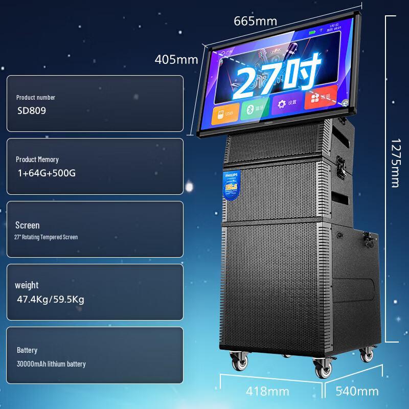 PHILIPS SD809 Professional KTV Karaoke Speaker System