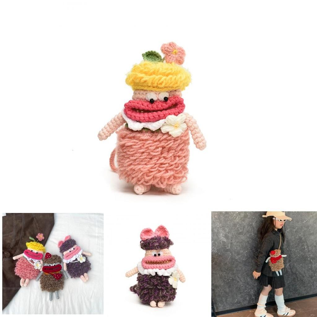 Adorable Cartoon Character Shoulder Bag For Kids With Unique Big Mouth Design