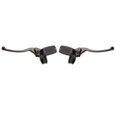 Motorcycle Hydraulic Brake Clutch Master Cylinder Lever Black CNC Aluminum Alloy for 78in