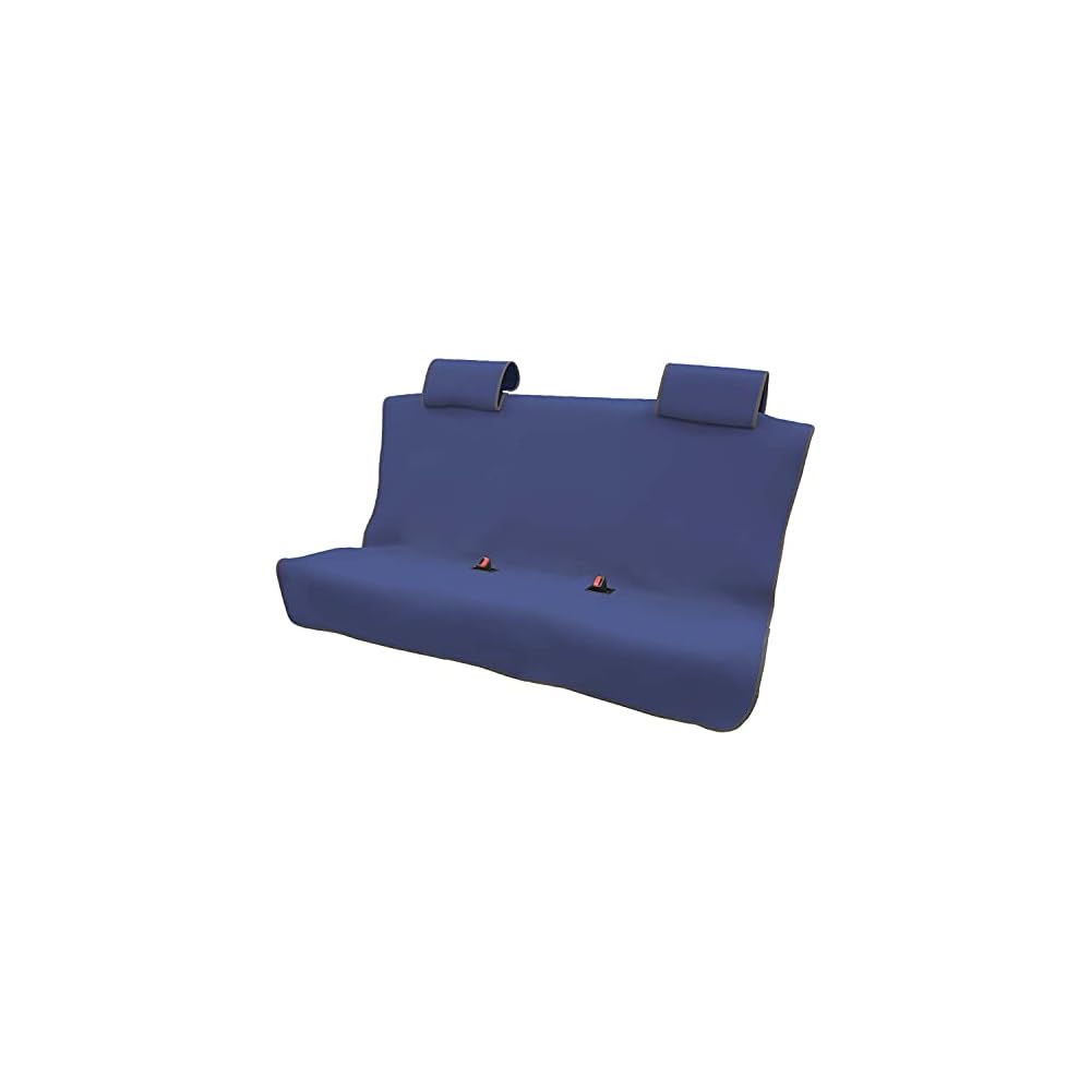 BONFORM AMZ Neoprene Seat Cover for Kei/Regular Cars, Rear Seatbelt Compatible, Includes 2 Pillow Covers, Navy, 4683-06NV