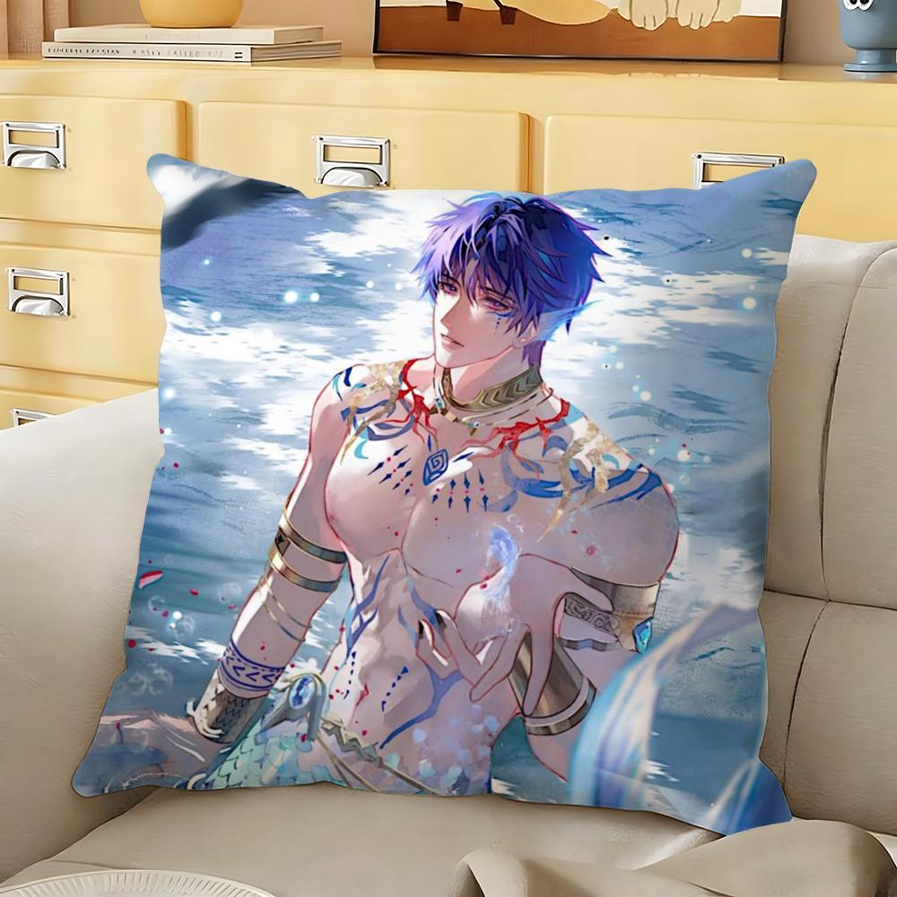 RRafayel Love DDeepspace Cushion Cover Soft Durable Reversible Pillow Cover Home Car MultiScene Daily Comfort Pillowcase