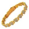 Premium Stainless Steel Magnetic Bracelet High Polished Fashion Anti Static Bangle Round Smooth Rhinestone Wrist Chain Party