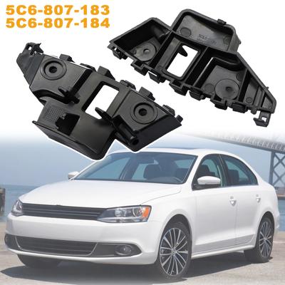For VW Jetta MK6 2011-2014 Car Front Bumper Retainer Brackets Spacer Left Right Pair Side Beam Mount Support 5C6807183 5C6807184