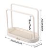 Kitchen Cloth Drain Rack Foldable Sink Rack White Steel Multifunctional Sponge Dish Countertop Organizer Storage Kitchen Tool