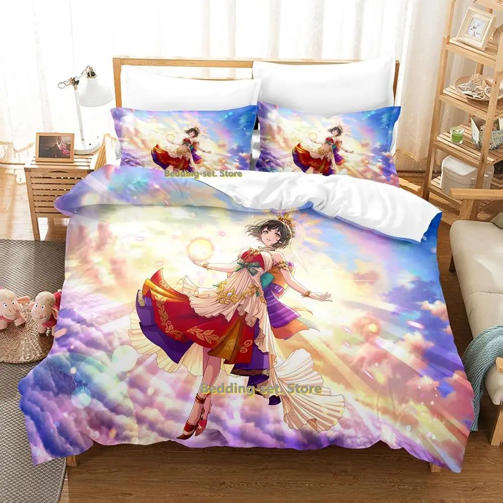 Takafuji Kako Bedding Set Single Twin Full Queen King Size Bed Set Adult Kid Bedroom Duvetcover Sets Anime Girls Bed