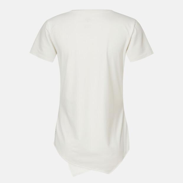 DESCENTE Women'S Hip Cover Short Sleeve T-Shirt Ivory Sr322Pts73