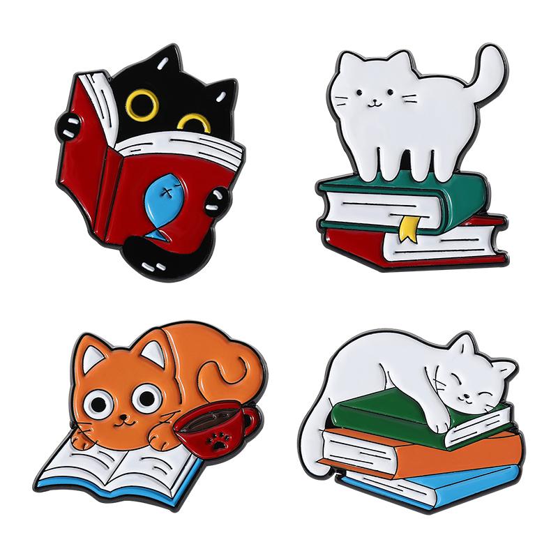 2-10pcs/set Cartoon Animal Collection Enamel Pins Cute Capybara Pet Dogs Cats Brooches Lapel Badge Jewelry Gift For Kids Friends