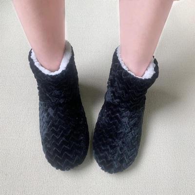 Warme, rutschfeste Winterstiefel für den Innenbereich mit kurzem Schaft – Unisex-Bodensocken mit Baumwollfutter
