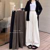 Thin Wide-leg Pants Children's Spring and Autumn New Vertical Straight Loose Lazy Style Casual Small Yamamoto Pants