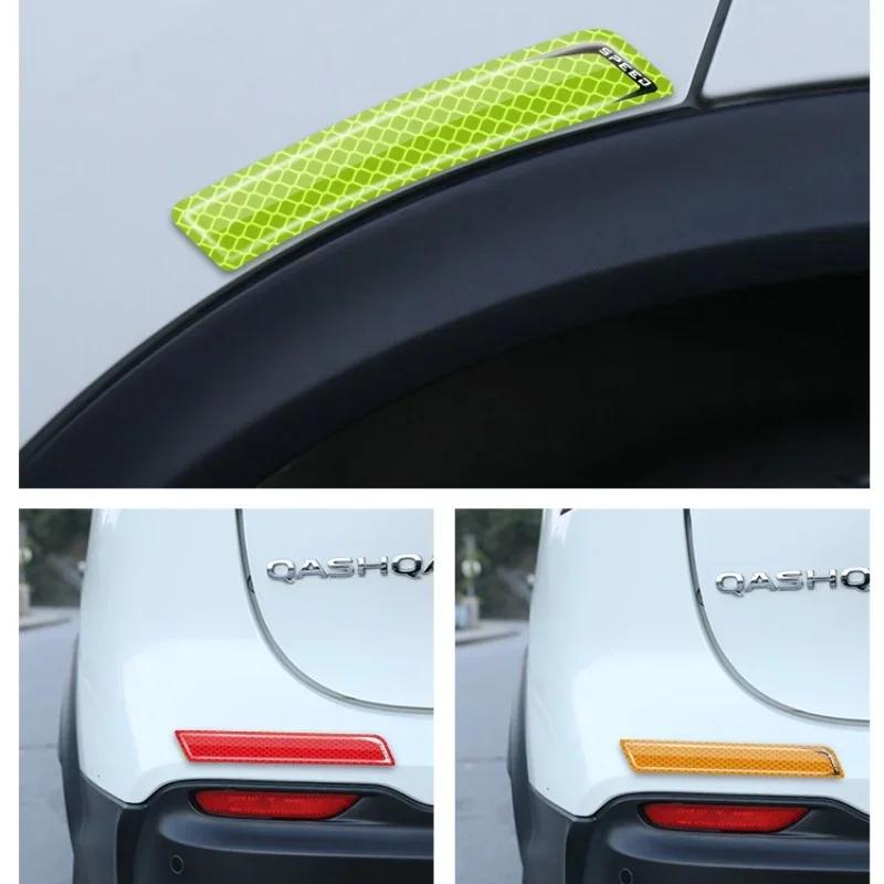 2PCSCar Wheel Arches Front and Rear Bumpers Night Reflective Decorative Car Stickers Universal Body Protection Stickers Stickers