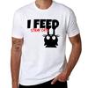 I FEED STRAY CATS TShirt Casual Loose Fit Short Sleeve TShirt