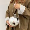 Borsa da sera a sfera acrilica personalizzata tendenza borsa rotonda con catena a spalla borsa a tracolla moda da donna