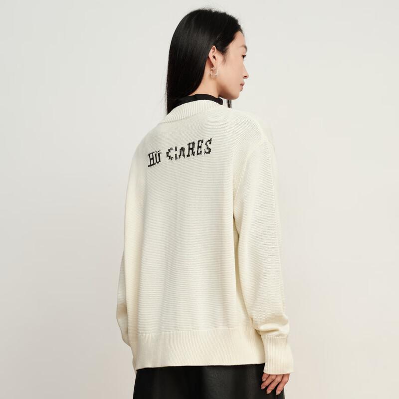 Elva' Island Women's Printed Long-Sleeve Short Knit Cardigan