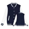 Solid Color Jacket Baseball Clothing Workwear Baseball Shirt Women's Cardigan Coat