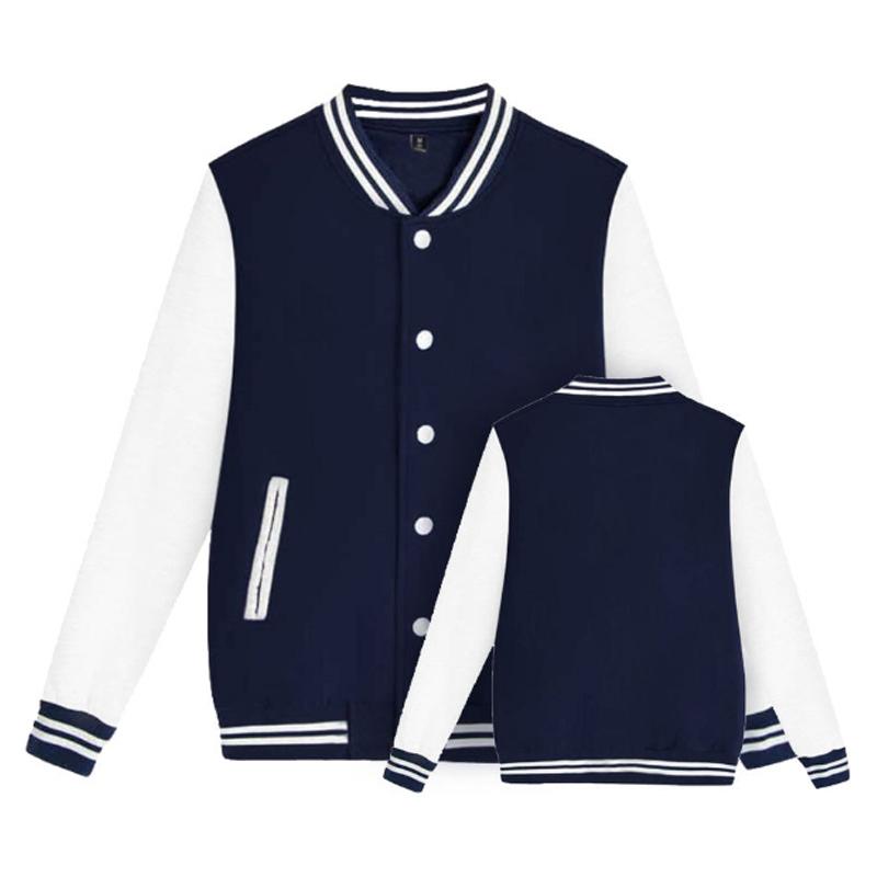 Solid Color Jacket Baseball Clothing Workwear Baseball Shirt Women's Cardigan Coat