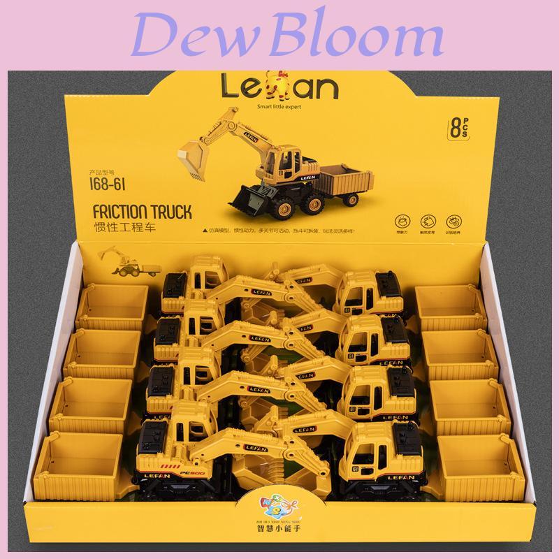 Simulation Bulldozer Excavator Dump Truck Model Children Toy With Movable Joints For Kids Playtime