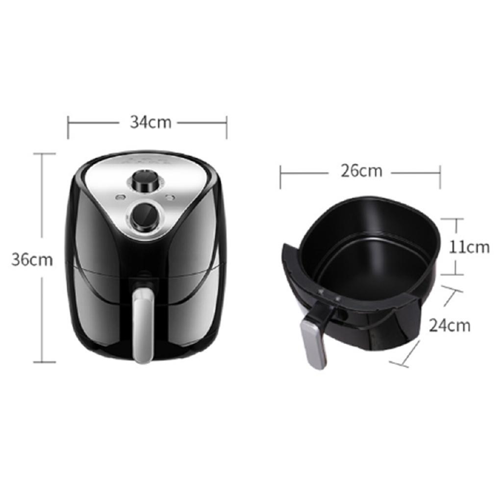 1500W 220V Air Fryer Electric Deep Fryer H-speed Hot Air Circulation 5.5L Multi-function Cooker Oven Low Fat Health Pan
