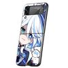 Genshin Impact Süße Furina Handyhülle Für Samsung Galaxy Z Flip 3 4 5 6 7 Harte Falt-PC Hülle Für Samsung Z Flip4 Flip5 Cover