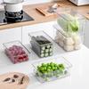 Acrylic Long Narrow Snack Storage Box for Fridge or Cabinet
