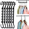 1pcs Foldable Magic Hanger Multi-function Five-hole Connection Hook ABS Plastic Rotary Storage Hanger Coat Hanger 2025 Hangers