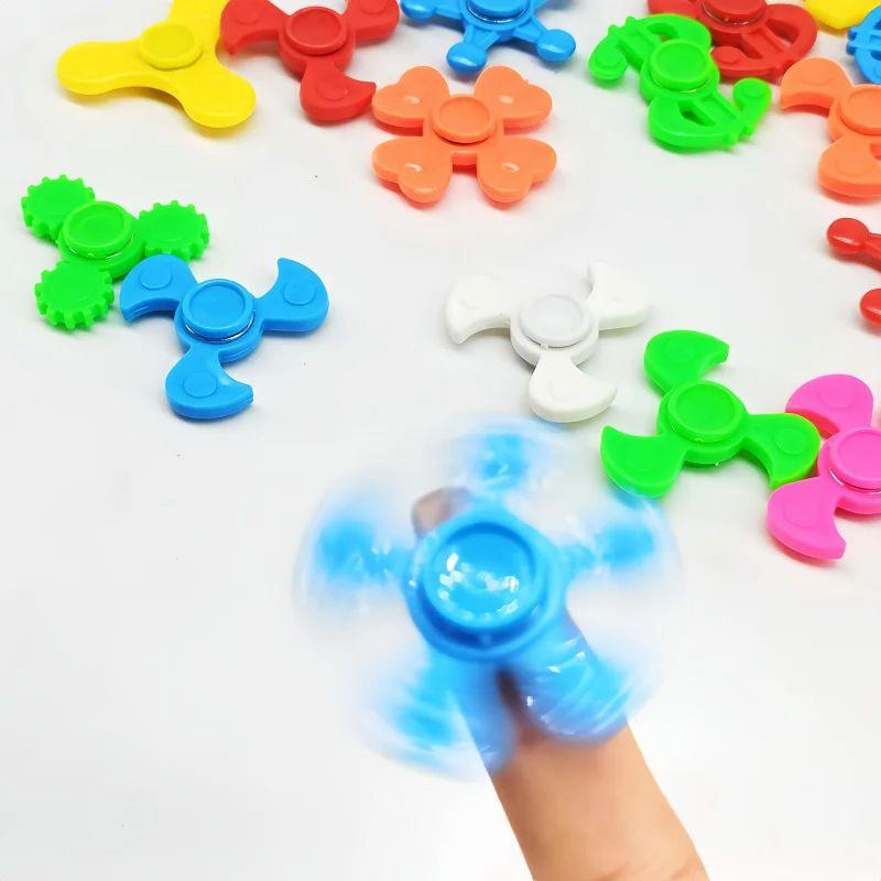 5/20Pcs Mini Figets Hand Spinner For Children Anti Stress Focus Gyro Finger Gyroscope Funny Leaf Toys Kids Gift Fingertips Toy