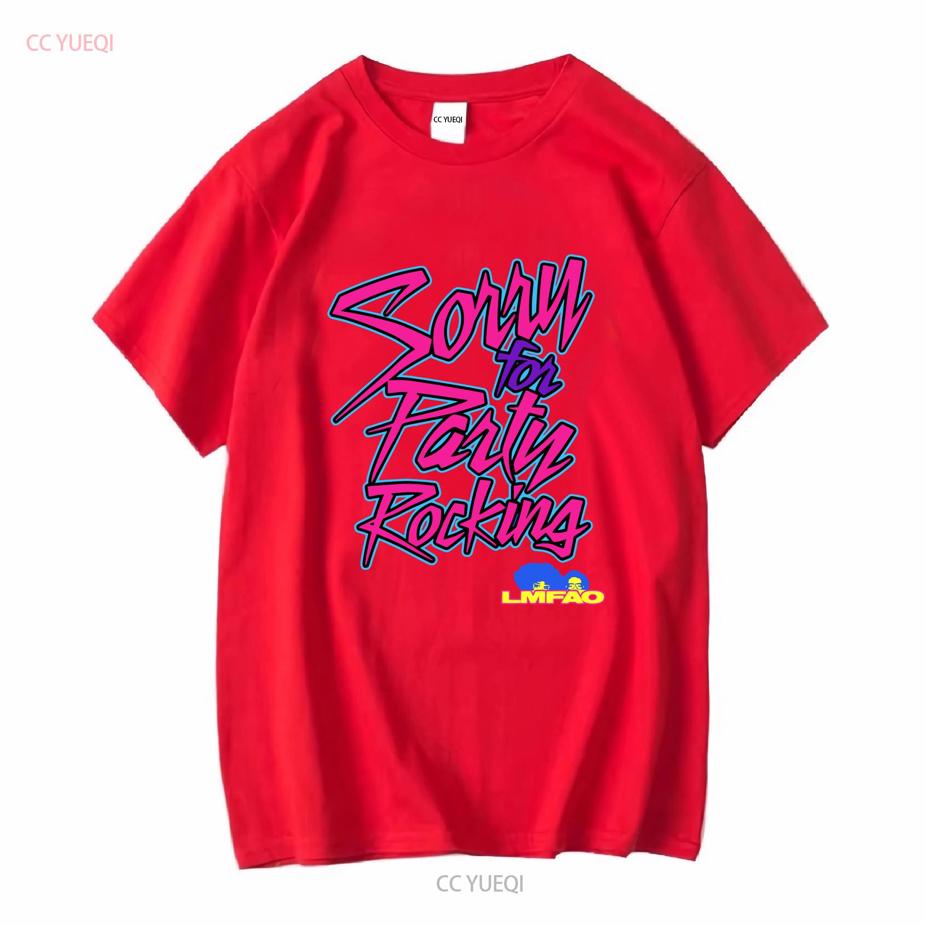 LMFAO Извините за Party Rocking Футболка Электро-поп Музыка Винтажная Сцена Группа с длинным или коротким рукавом винтажная Стиранная Удобная S