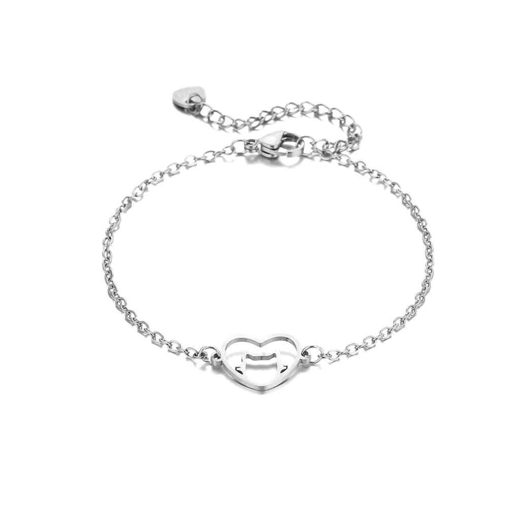 Stainless Steel Animal Fruit Bracelet - Kitten, Puppy, Strawberry Design