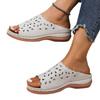 Summer New Wedge Slippers Women's 2025 Plus Size Platform Cutout Sandals