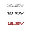 Insignia Cromada Metálica 3D Letras 1.8-16V Pegatina Emblema para Maletero Trasero Guardabarros de Coche Para Vauxhall Astra 1.6 Zafira Optima Corsa Accesorios