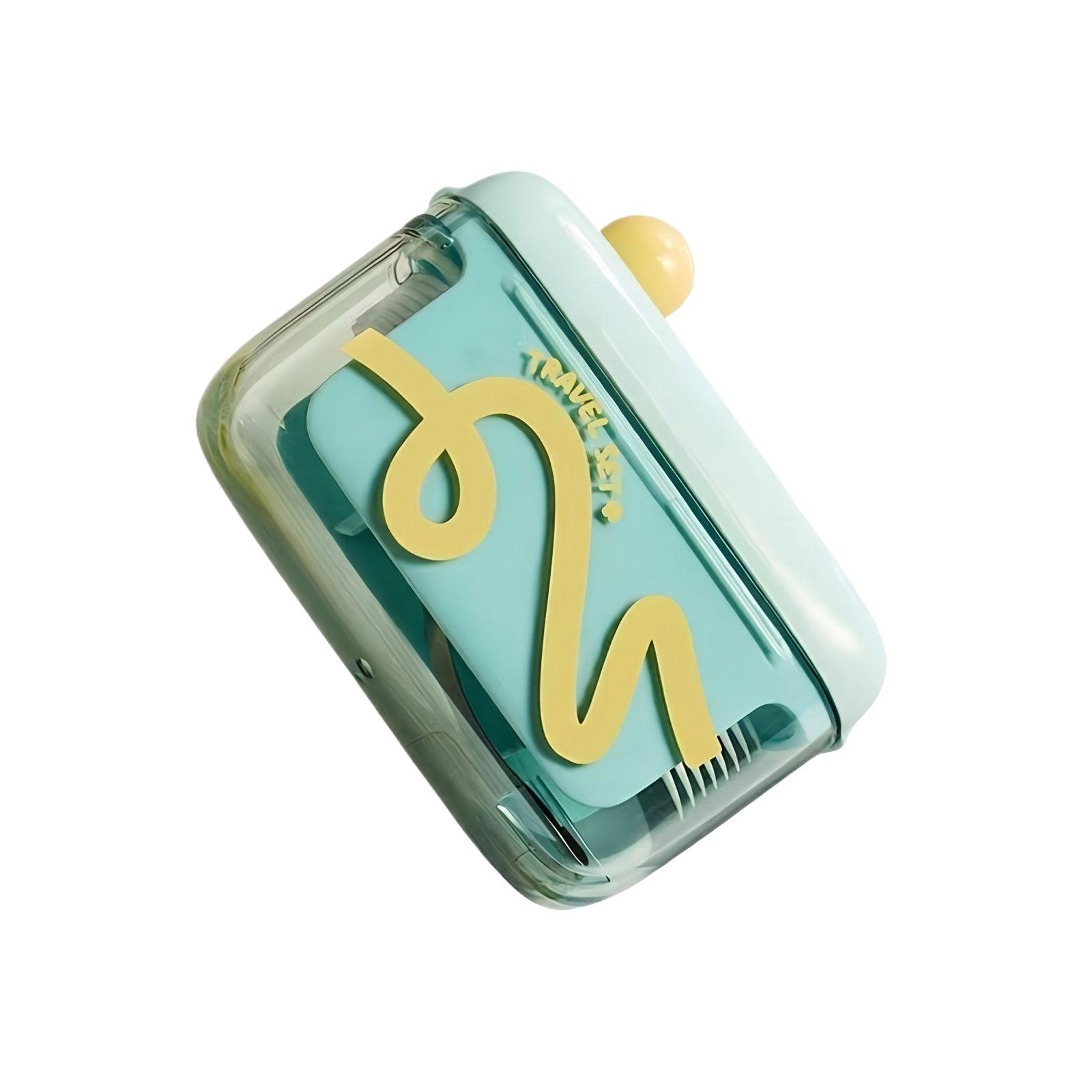

Portable Dental Floss Case Travel Set Compact Floss Dispenser with Pop-Up Design Easy to Use and Carry for Home and Travel One Size