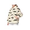 FILA Fleece Sports Stand Collar Jacket Women outerwear Off-White F11W149510FIV